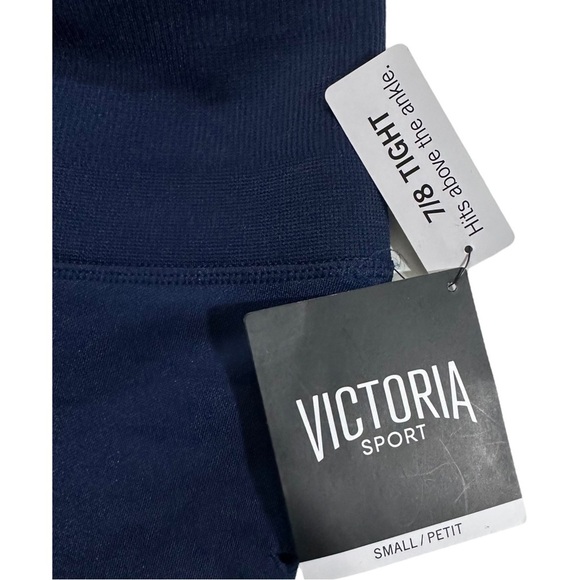 Victorias Secret Sport Seamless Stretch 7/8 Tight Women Blue Legging Sz Sm NWT - Picture 6 of 14